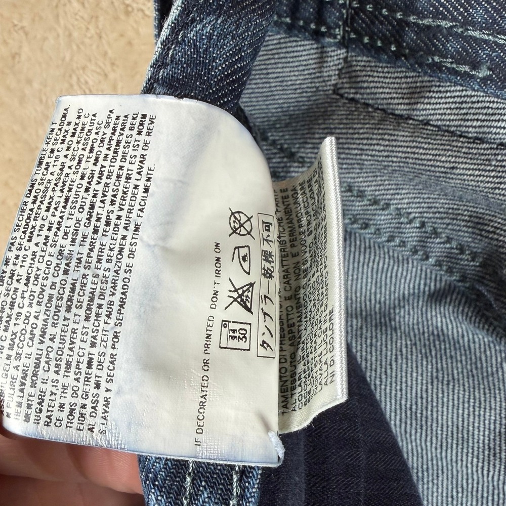 Diesel Zatiny Jeans '09 Men 32x32 Straight Dark Wash Y2K Low Rise Made in Italy - Picture 7 of 13